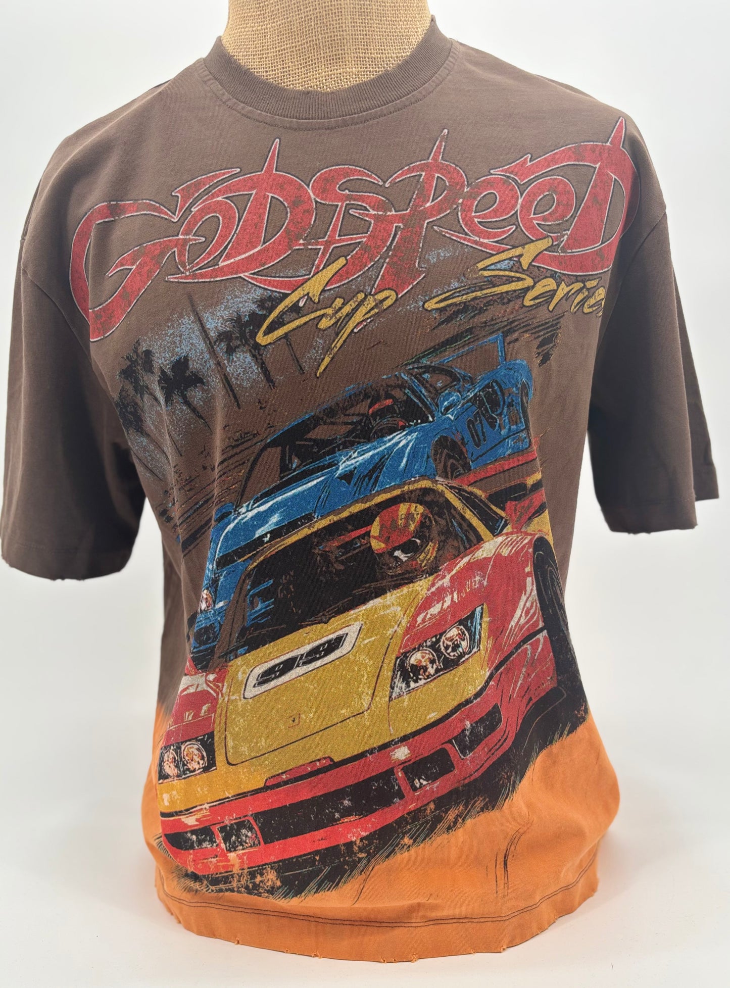 GodSpeed Brown Nascar Tee