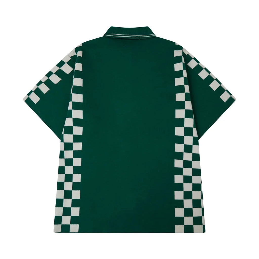 Campus Checkered Jacquard Shirt Green