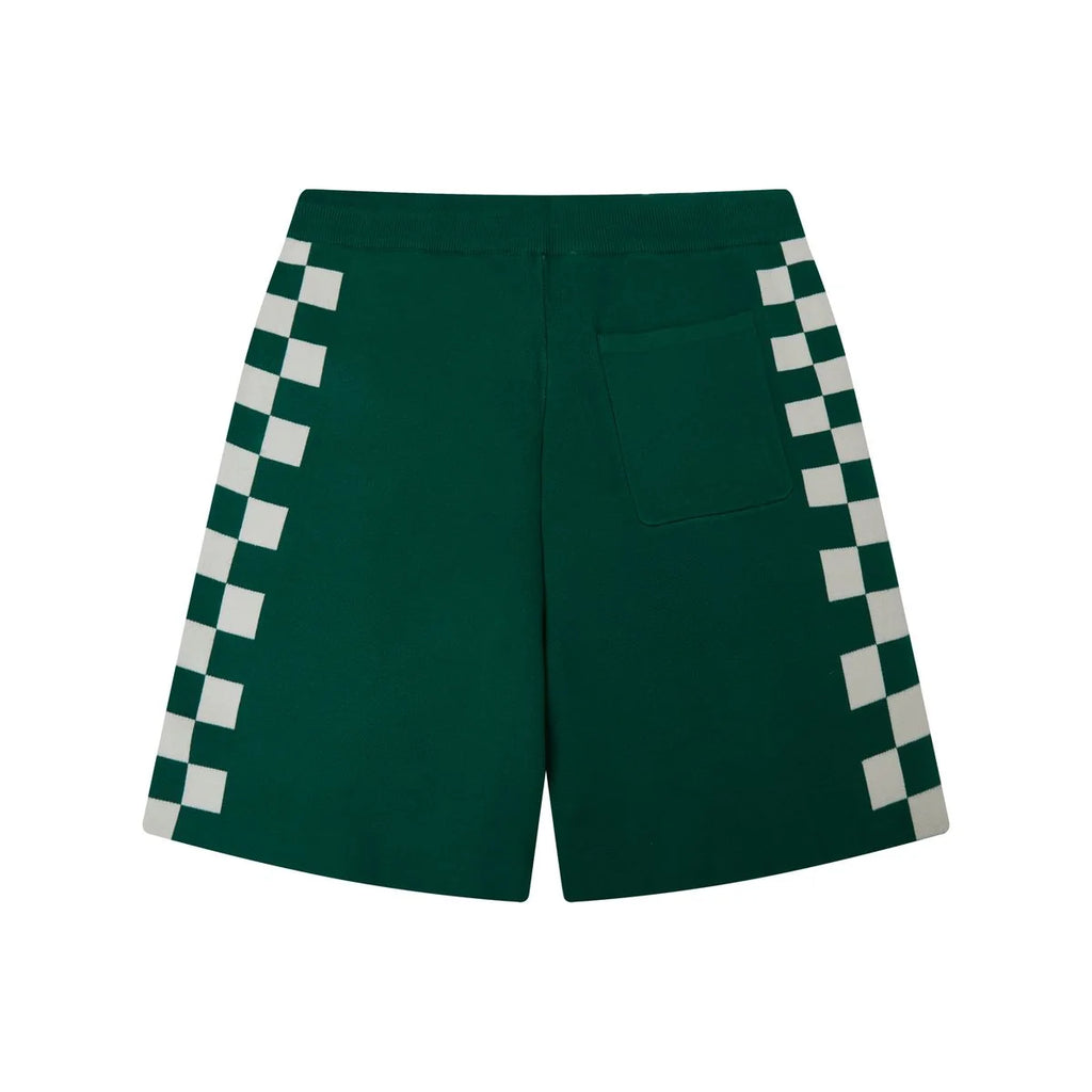 Campus Checkered Jacquard Shorts Green
