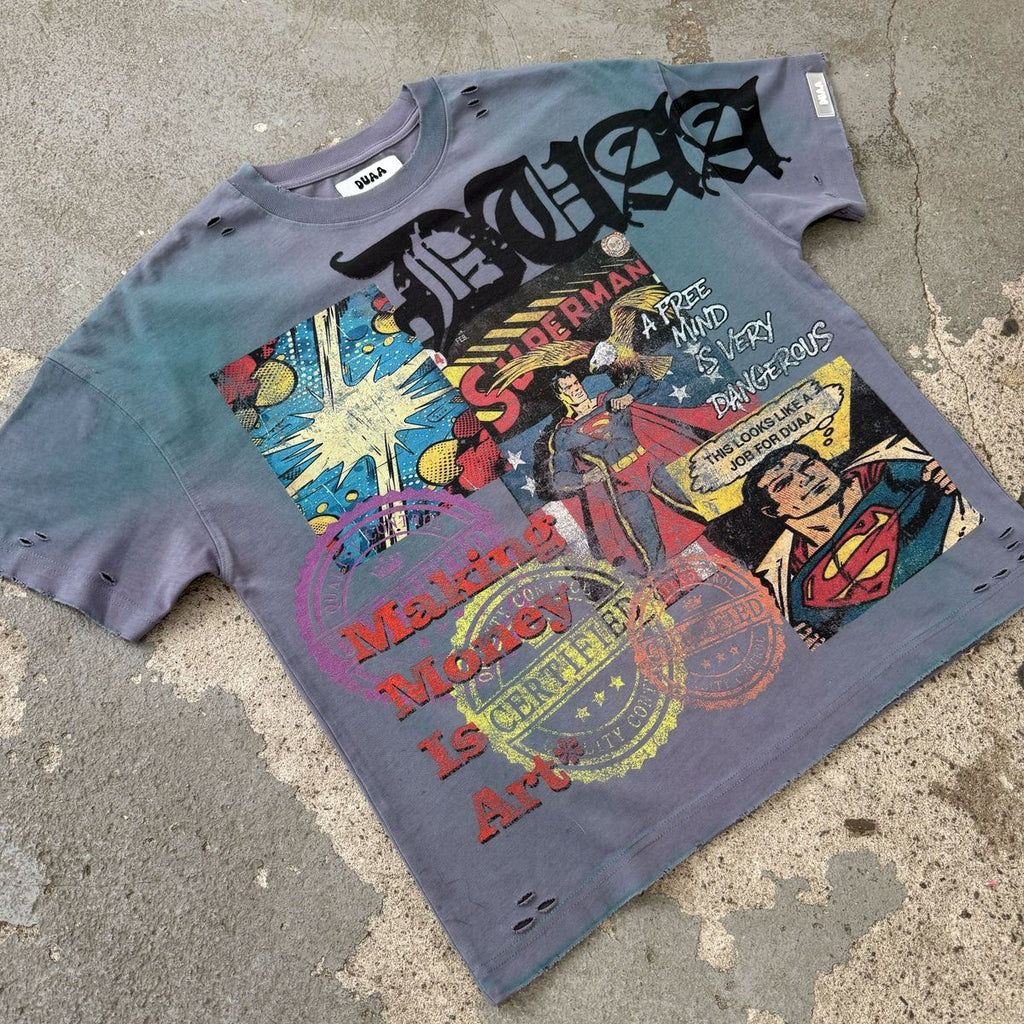 DUAA Toon Tee Grey