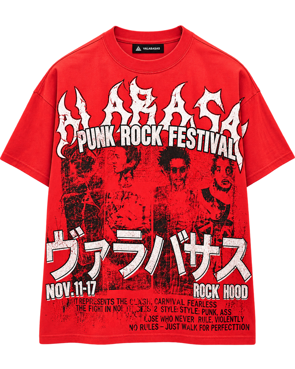 Valabasas Punk Fest Tee Red
