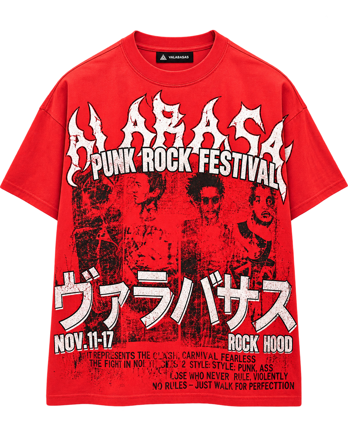 Valabasas Punk Fest Tee Red
