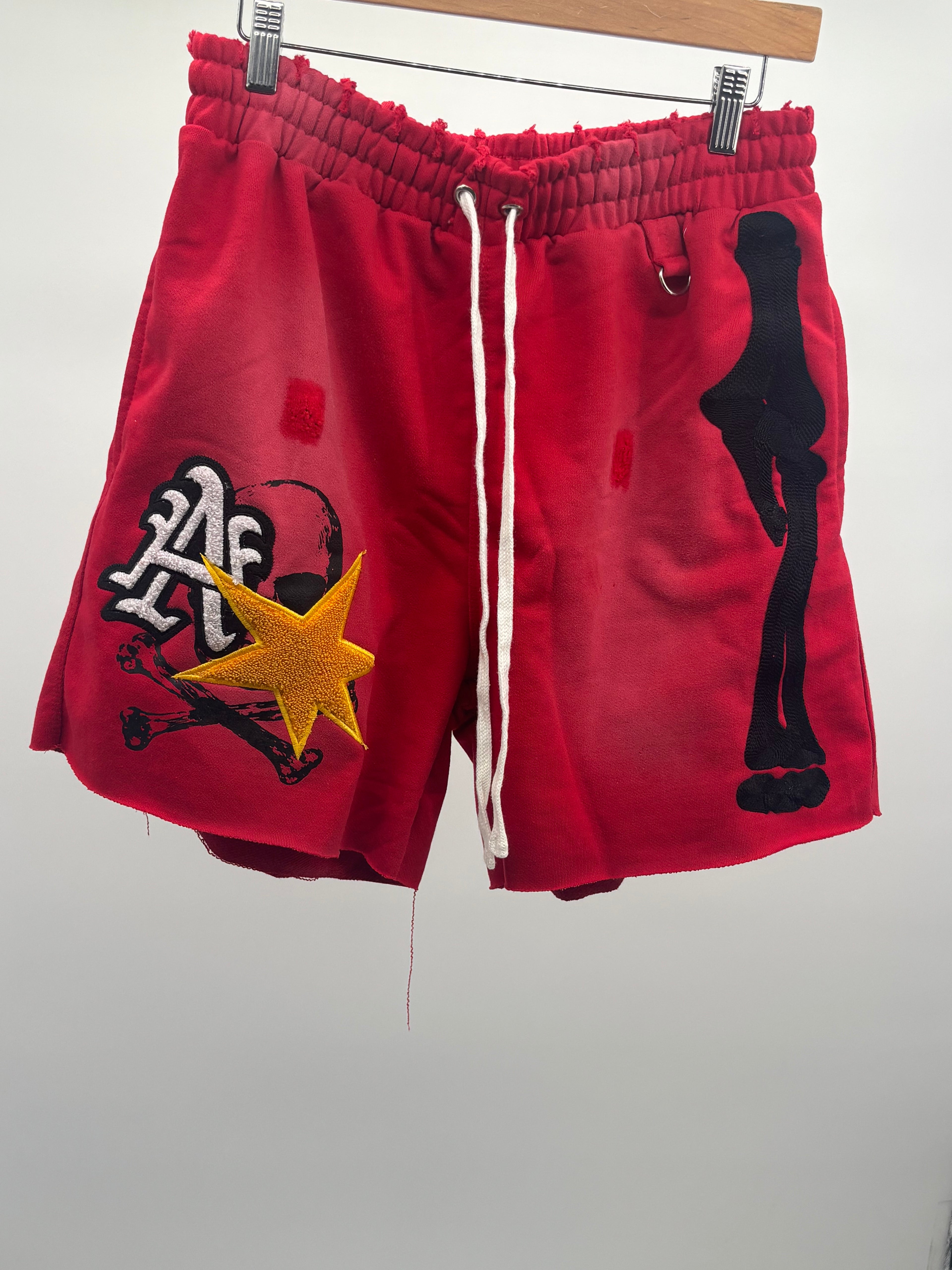 All Human Cherry Shorts Red