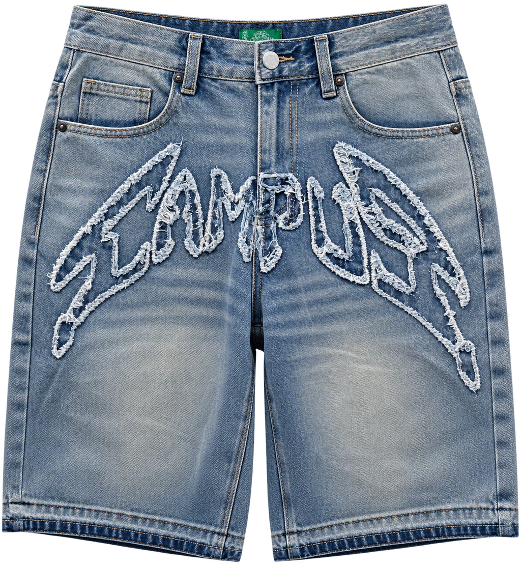 Campus Applique Denim Jort Blue