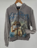 ME Rhinestone Hoodie Grey