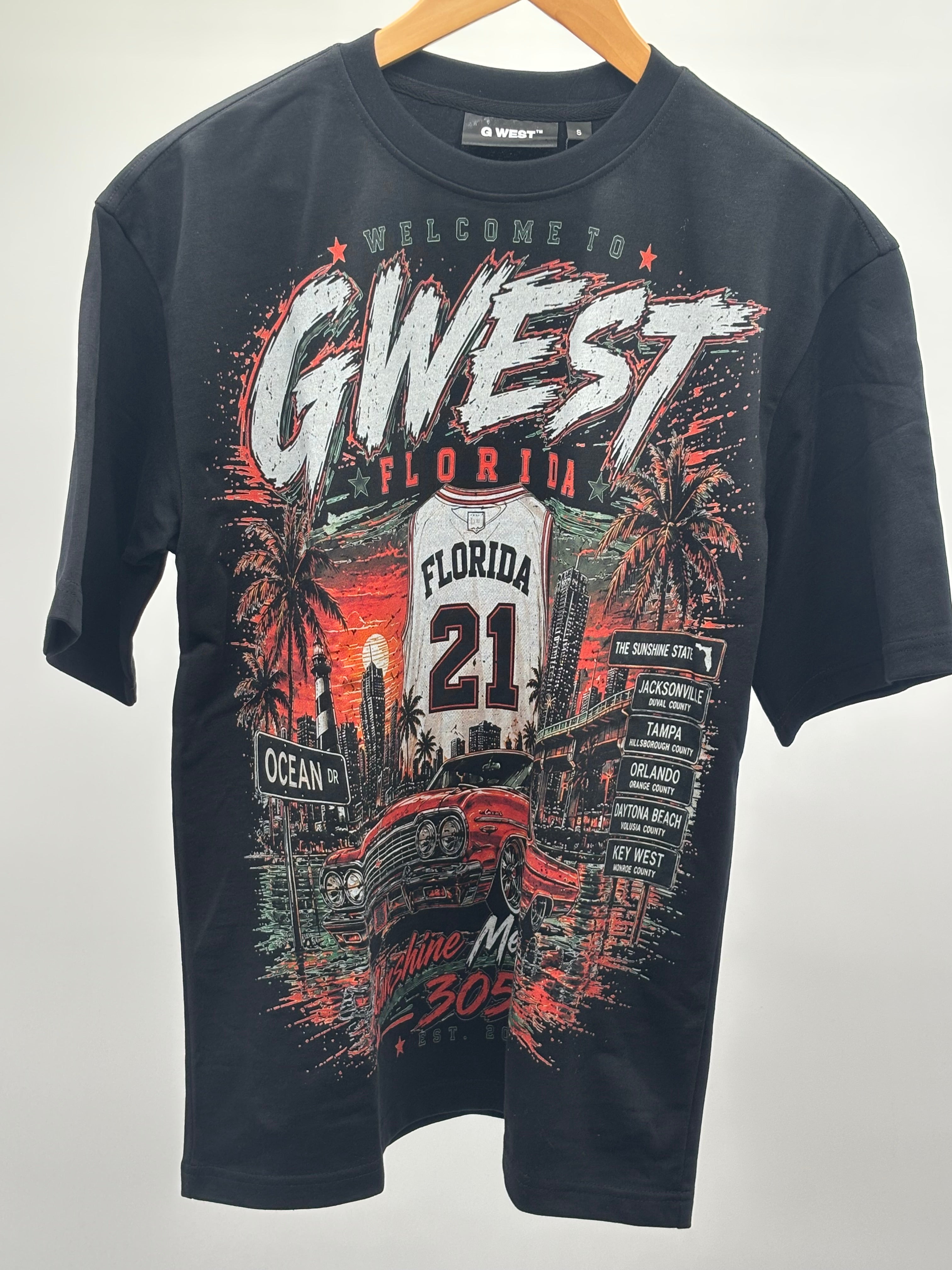 G West FL Heatwave Tee Blk