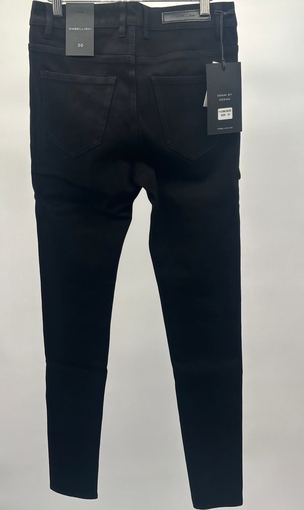 Embellish David Skinny Jet Blk