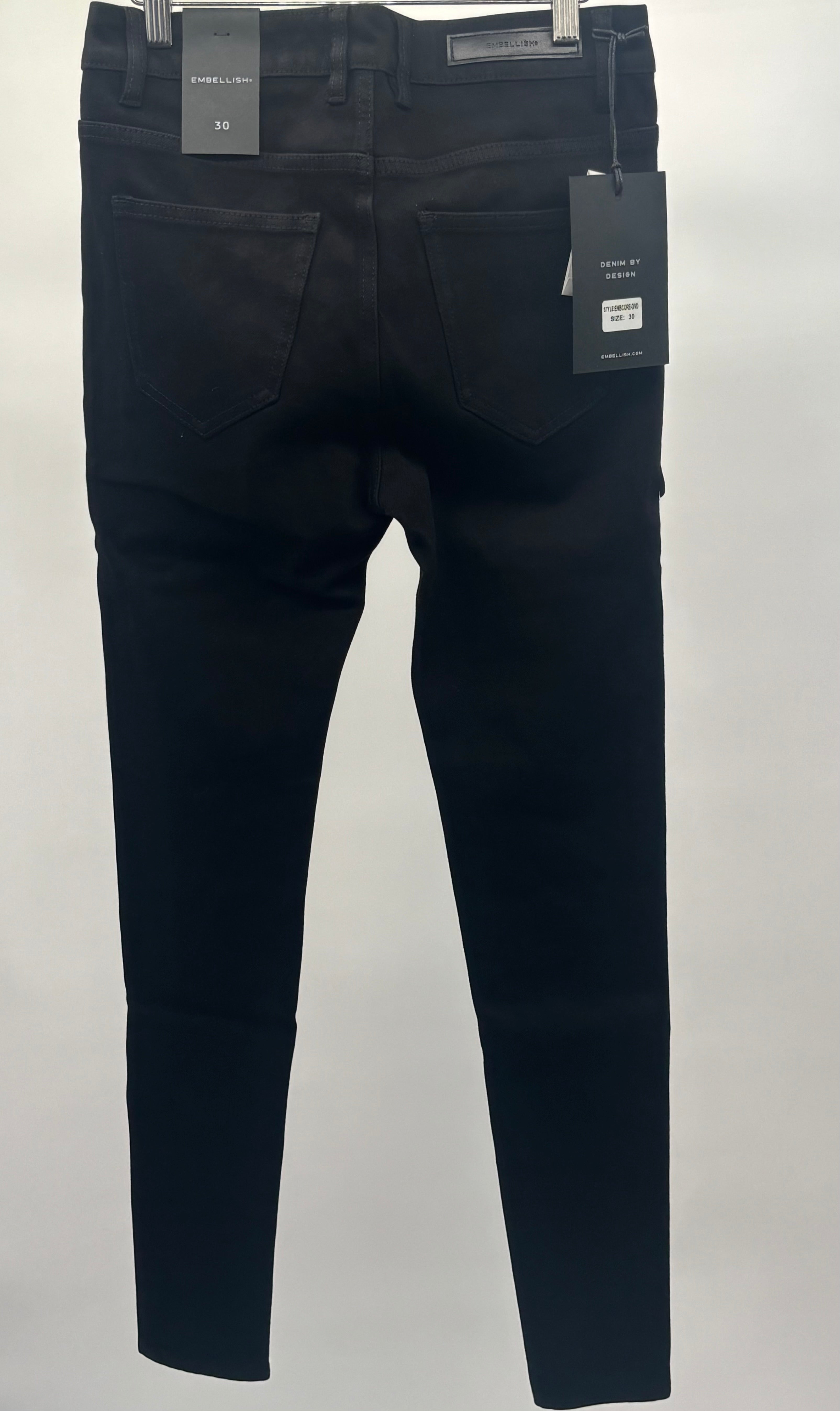 Embellish David Skinny Jet Blk
