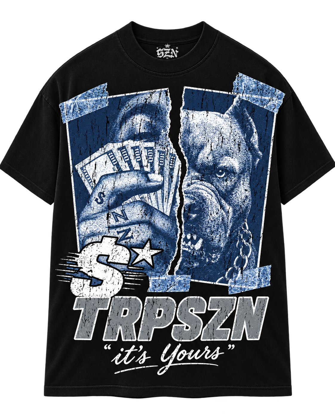 SZN Its Yours Split Tee Blk
