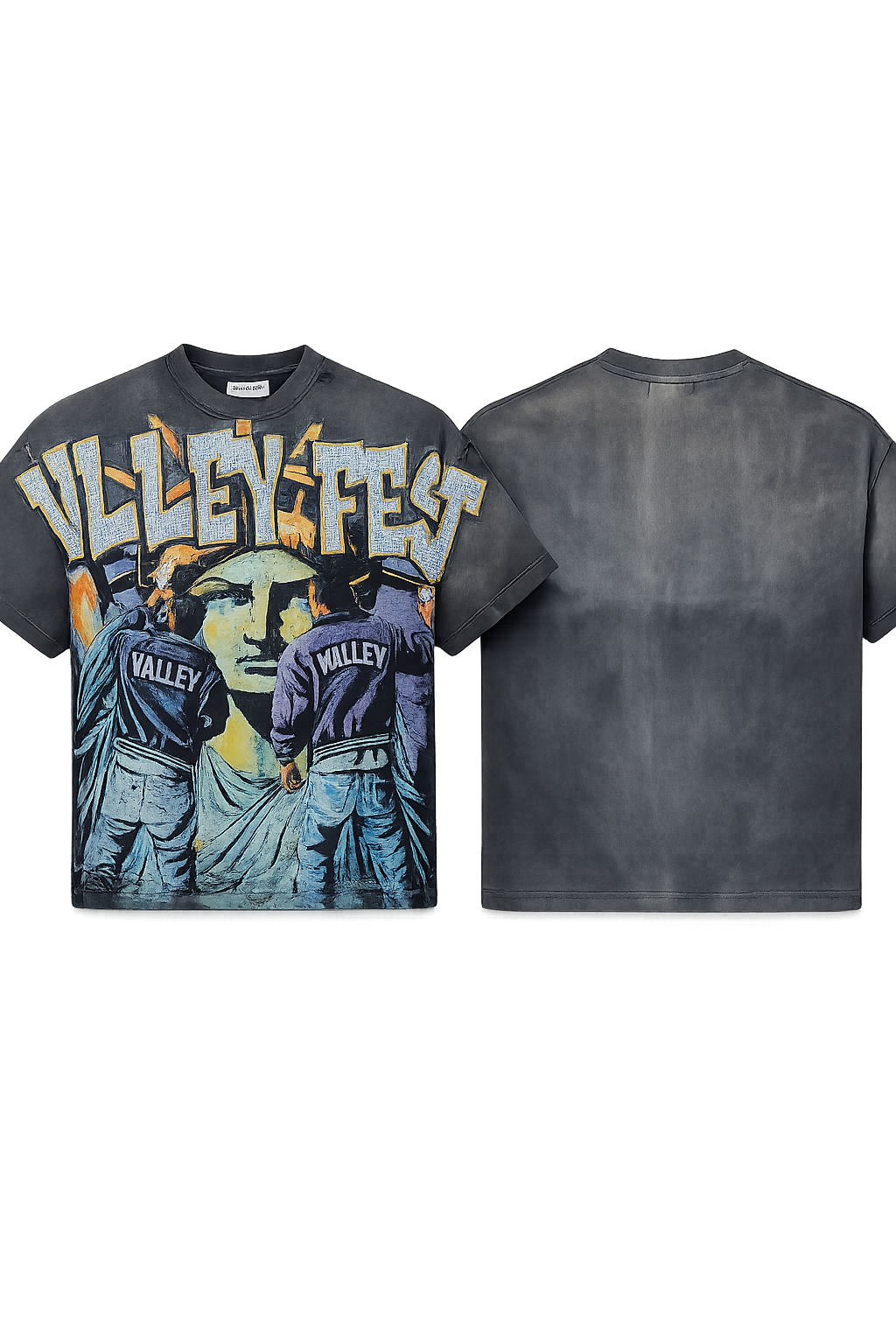 Vale Forever Bling Graffiti Tee Blk