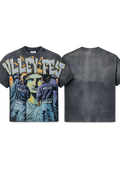 Vale Forever Bling Graffiti Tee Blk