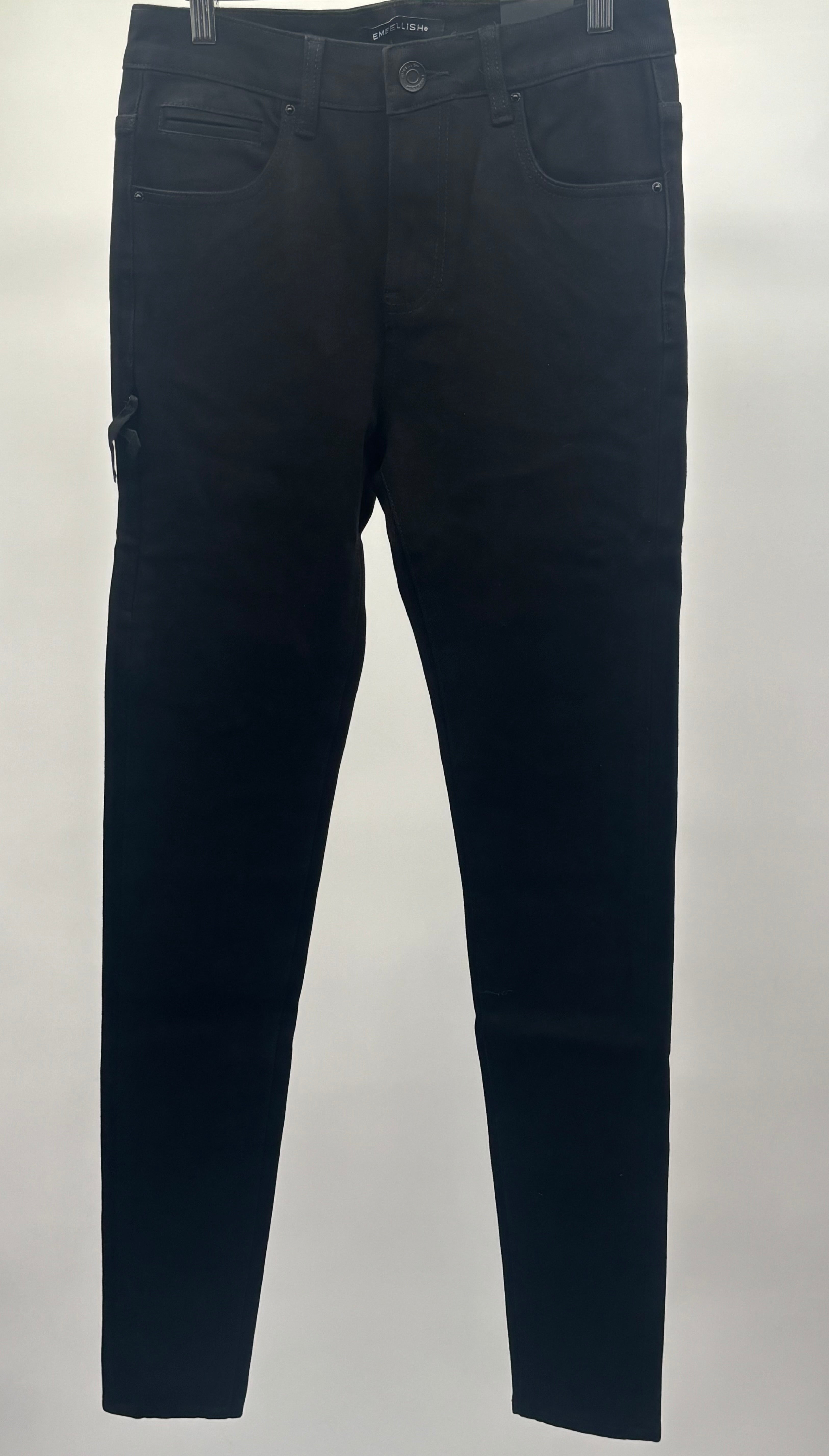 Embellish David Skinny Jet Blk