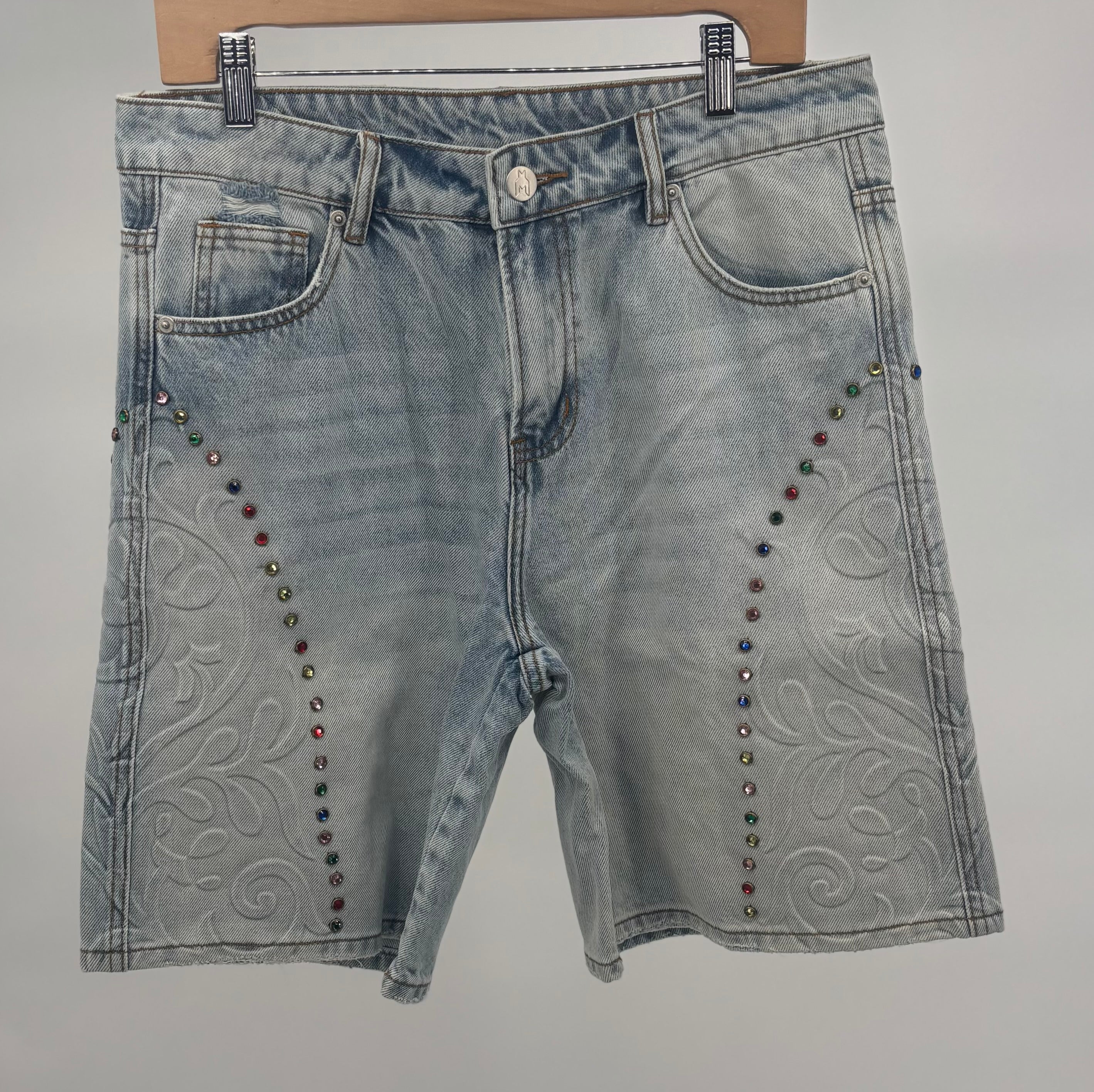 FR Cathedral Denim Shorts Blue