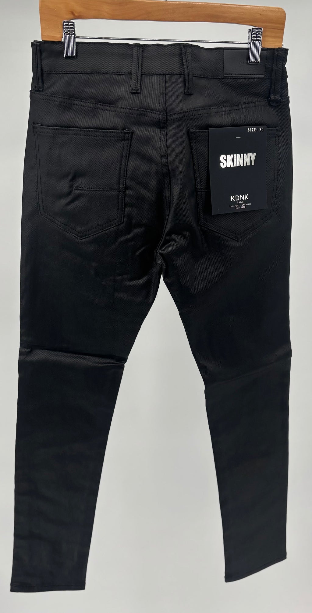 KDNK Basic Waxed Jeans Blk