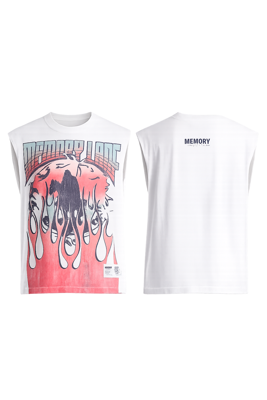 Memory Lane Global Fire S/L Tee Antq Wht