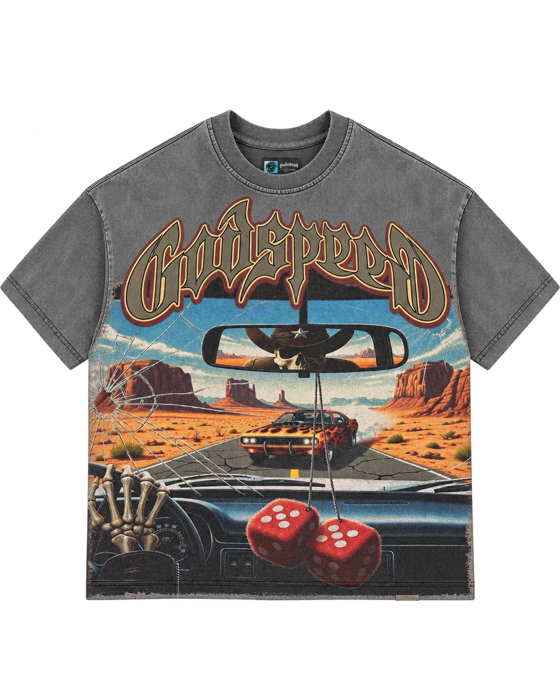 Godspeed Cruising Tee Grey
