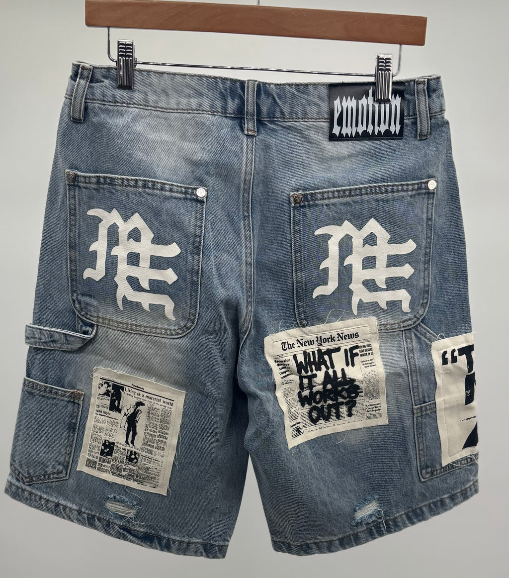 M.E. Blue A1 Denim Shorts