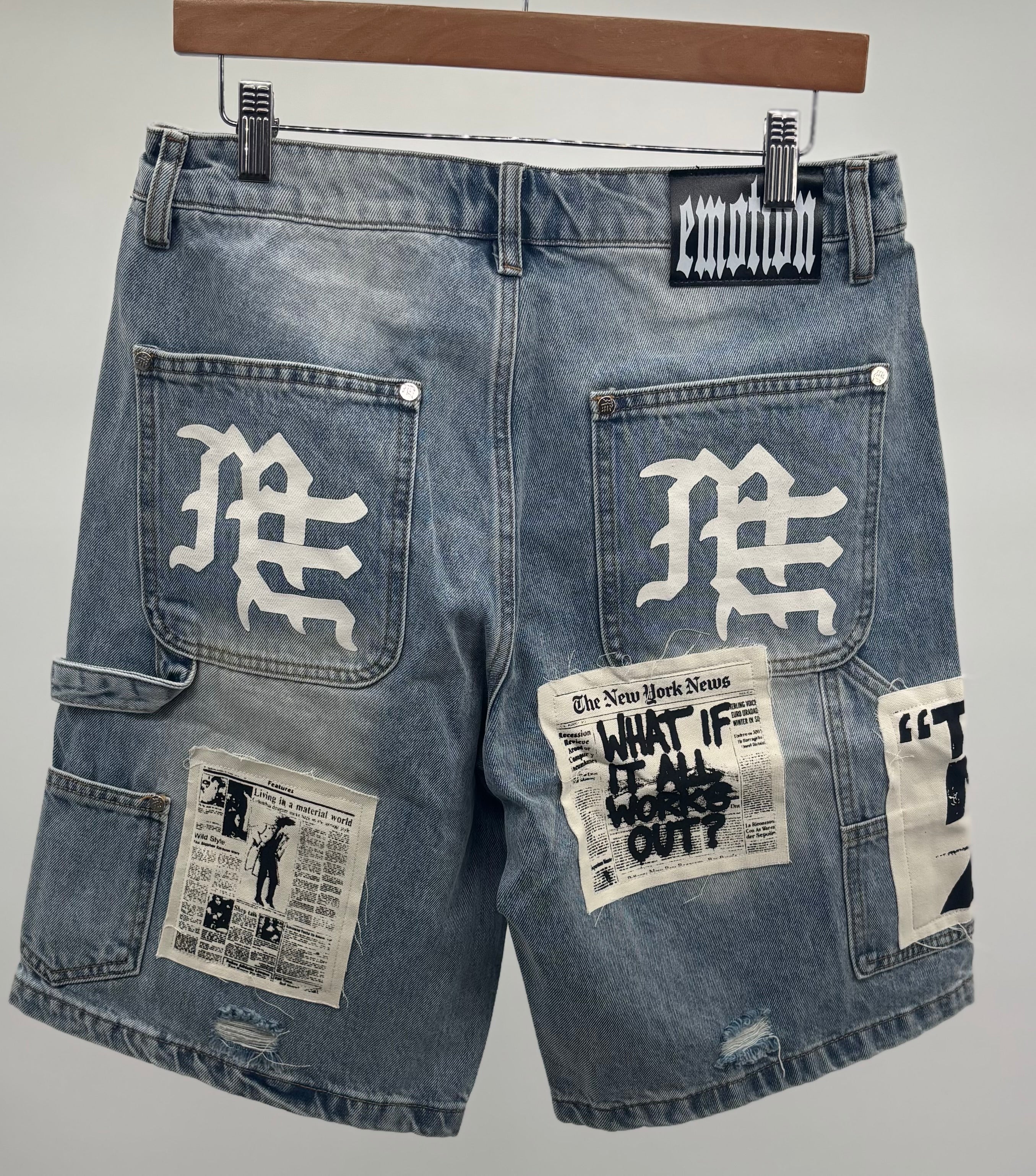 M.E. Blue A1 Denim Shorts