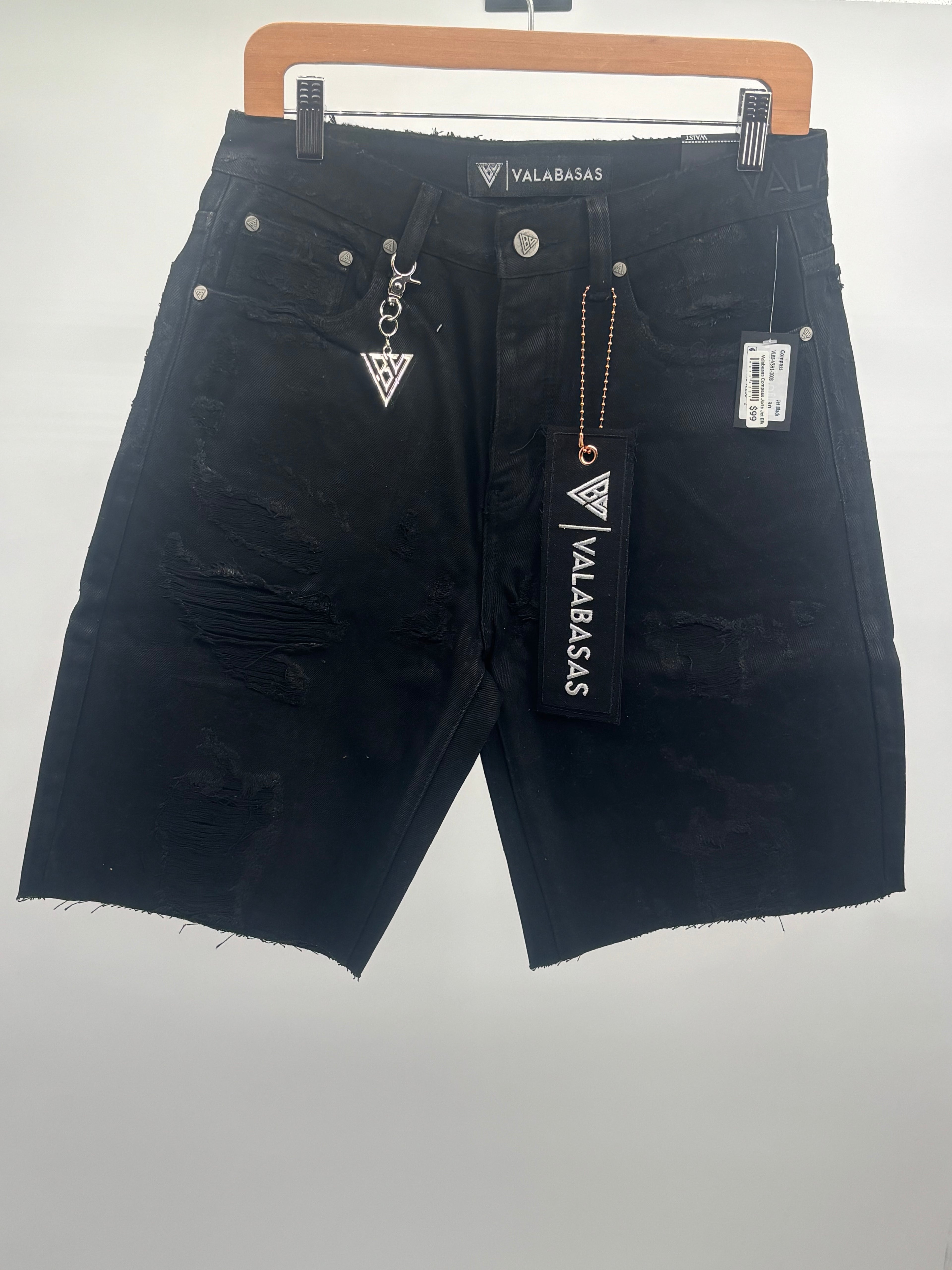 Valabasas Compass Jorts Jet Blk