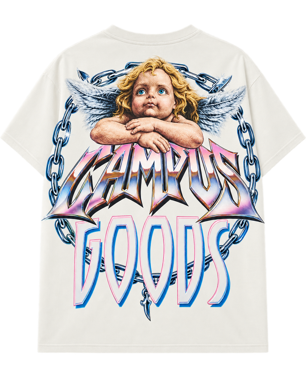 Campus Metallic Tee Cream