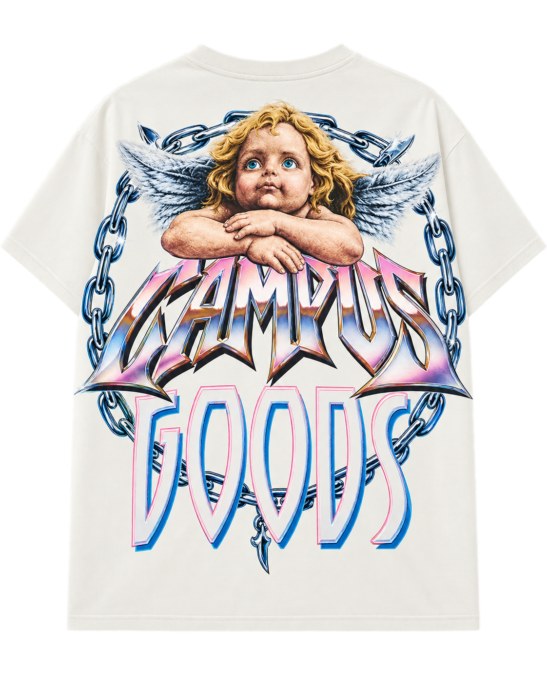 Campus Metallic Tee Cream