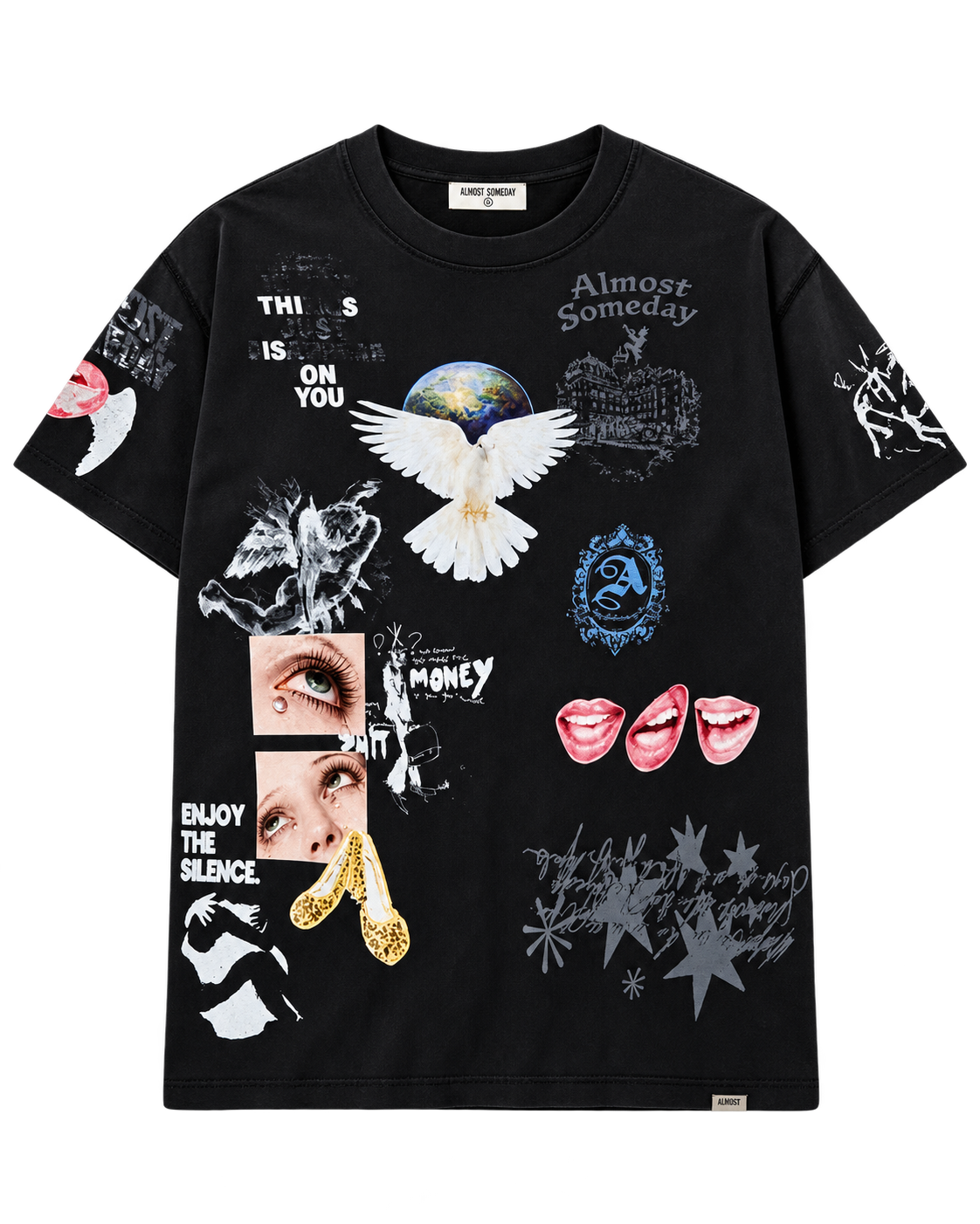 Almost Someday Gallery Tee Black