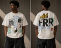Free Refills Collage Tee Off Wht