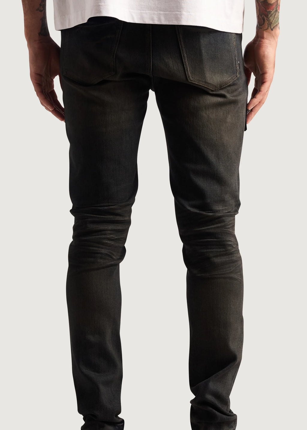 EMB David Skinny Blk Washed