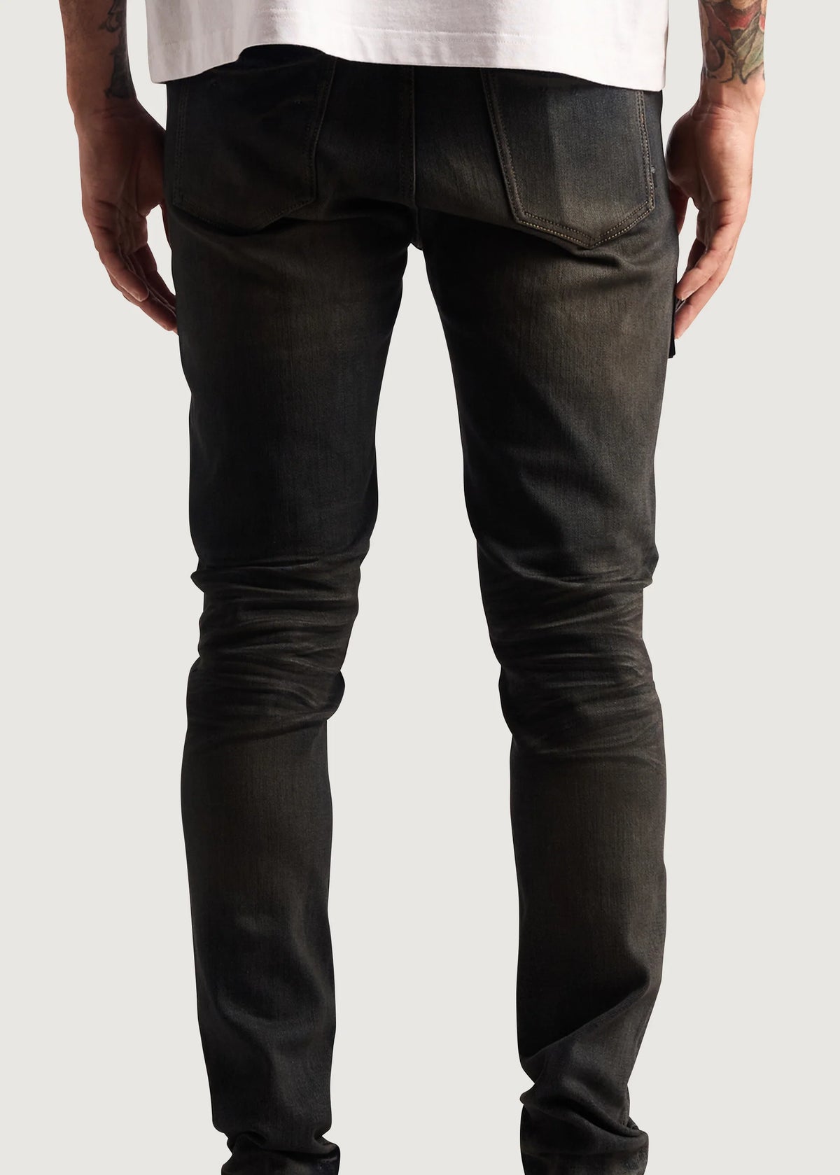 EMB David Skinny Blk Washed