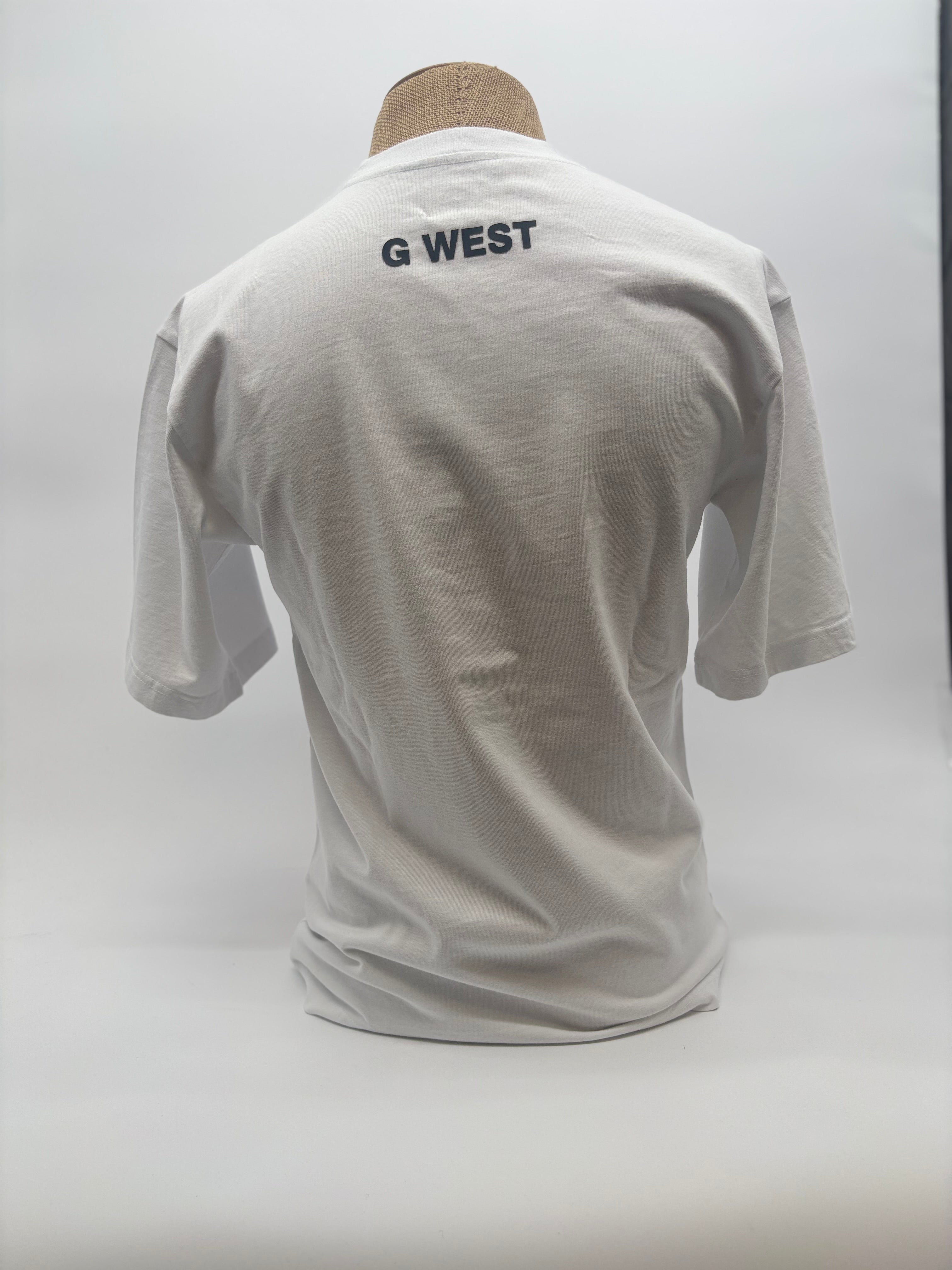 GWest United Flames Tee Wht Navy