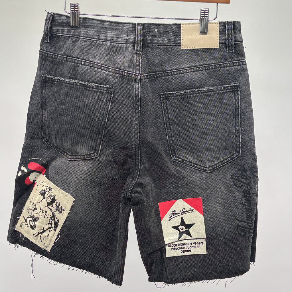 ALSO Welcome Denim Jorts Blk