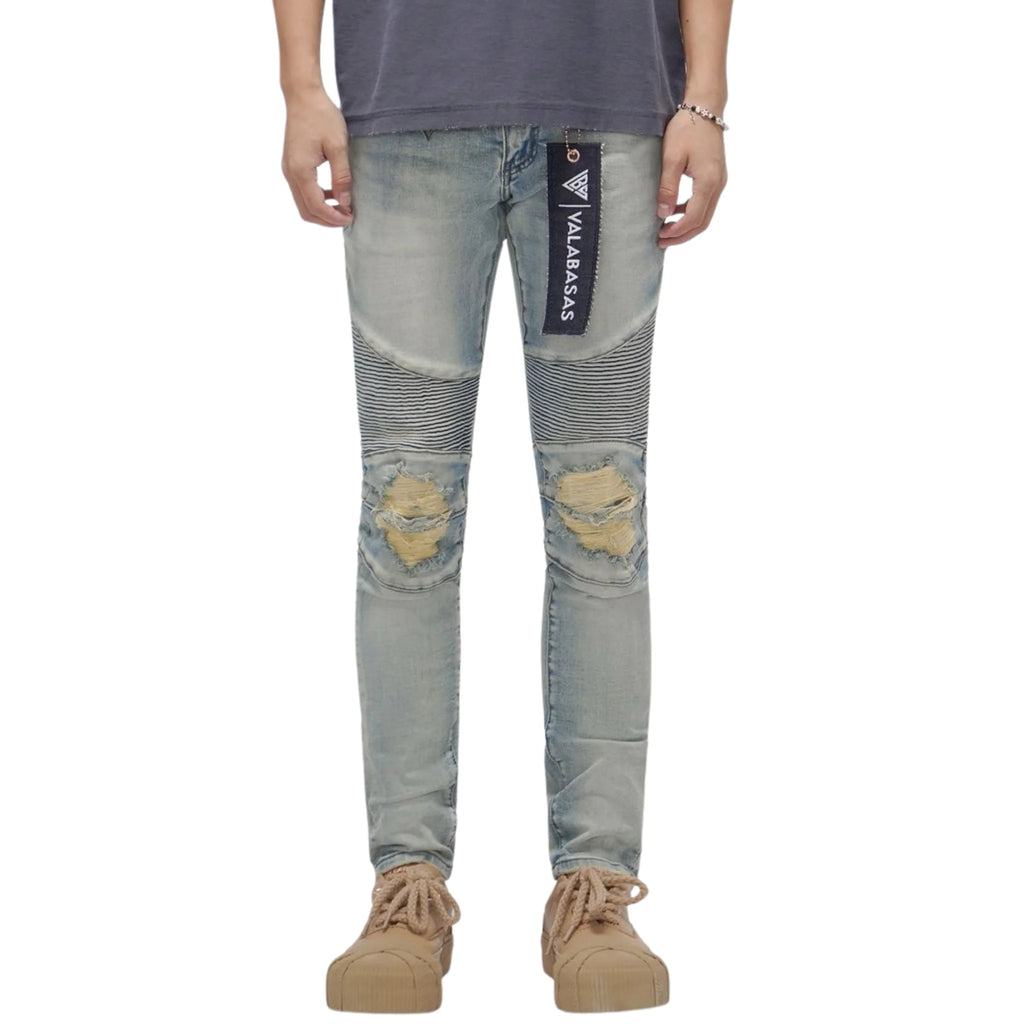 Valabasas Mr Biker Skinny Jeans Lt Wash