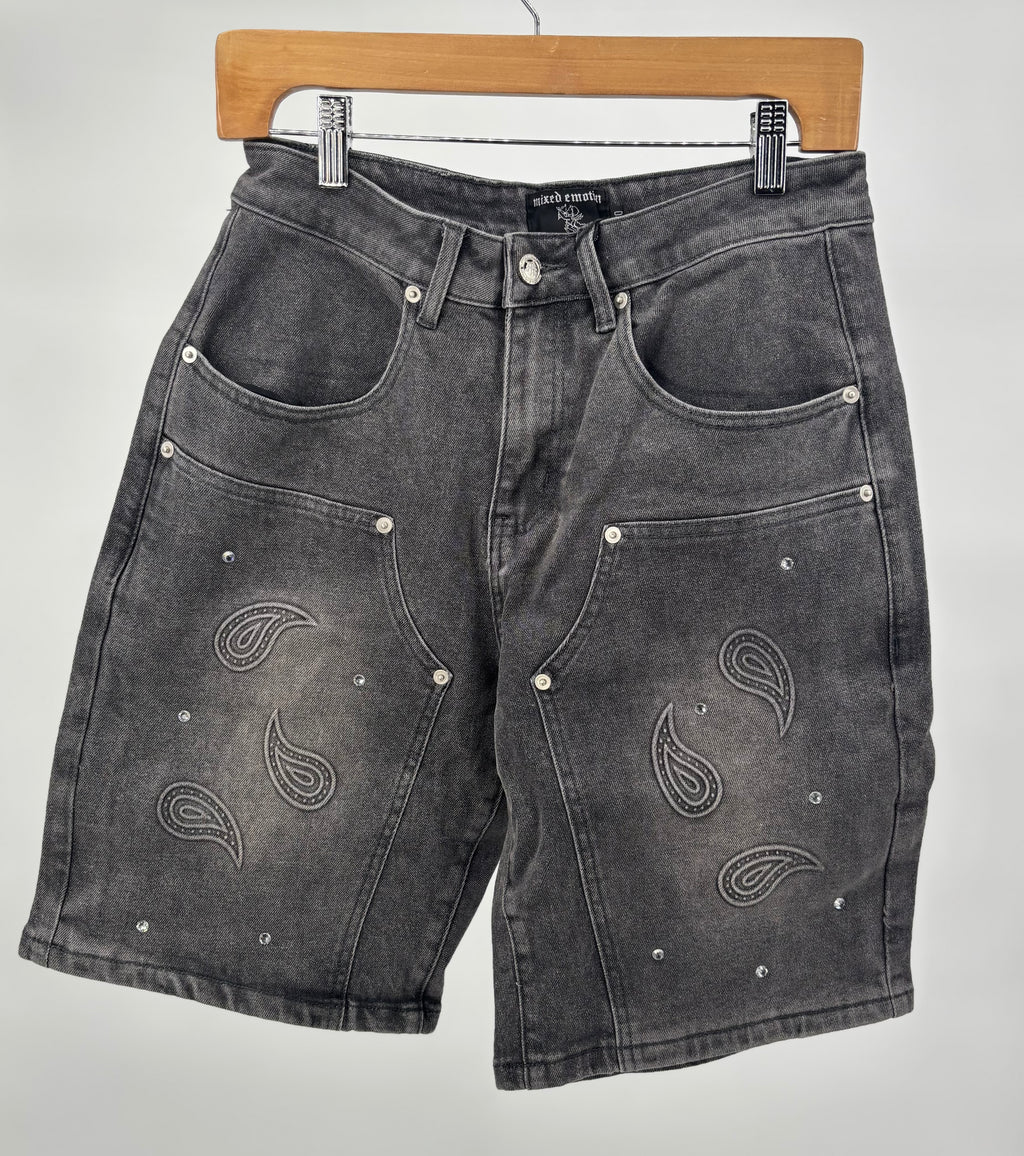 ME Paisley Shorts Blk