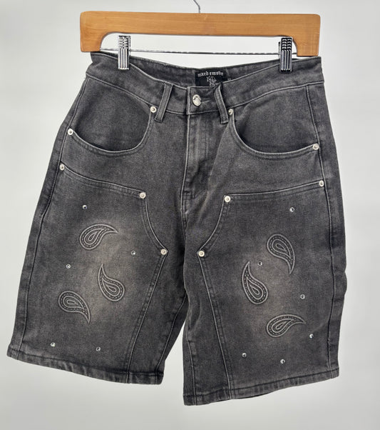 ME Paisley Shorts Blk