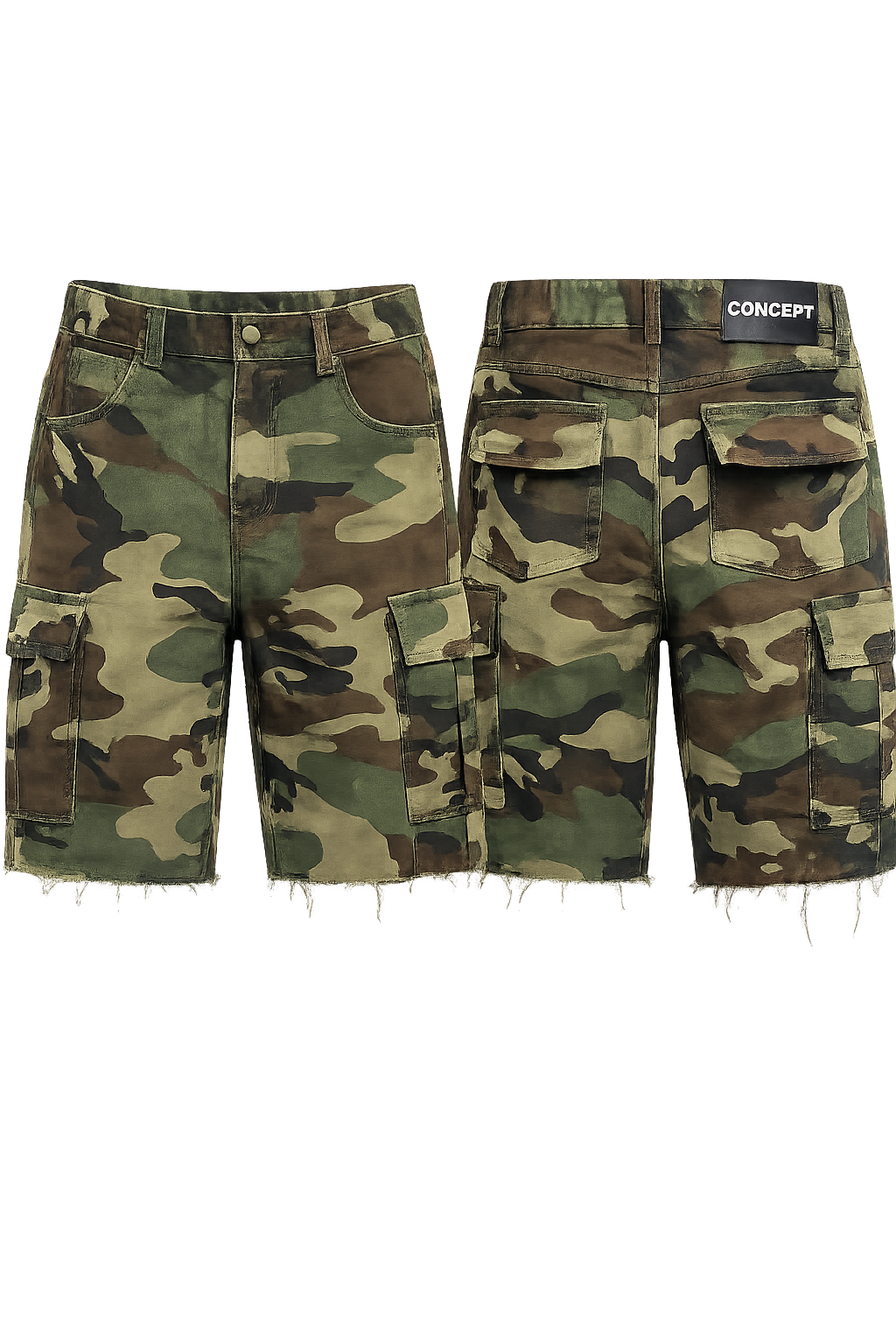 Concept LA Woodland Camo Shorts