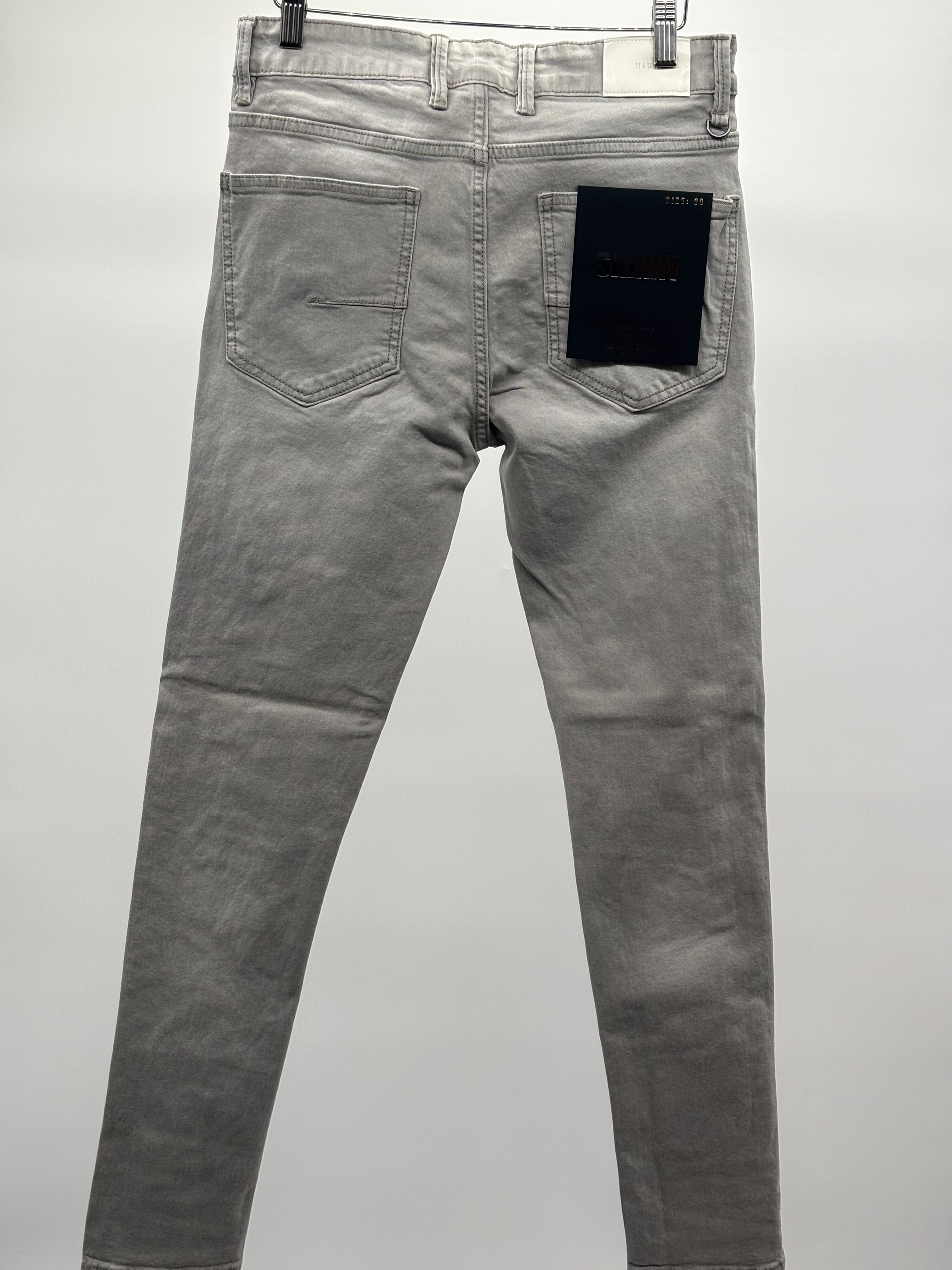 KDNK Rip & Repair Jeans Grey