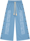 Forever Situated Nylon Track Pants Baby Blue