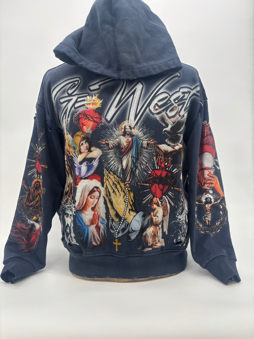 G West French Terry Hoodie Blue