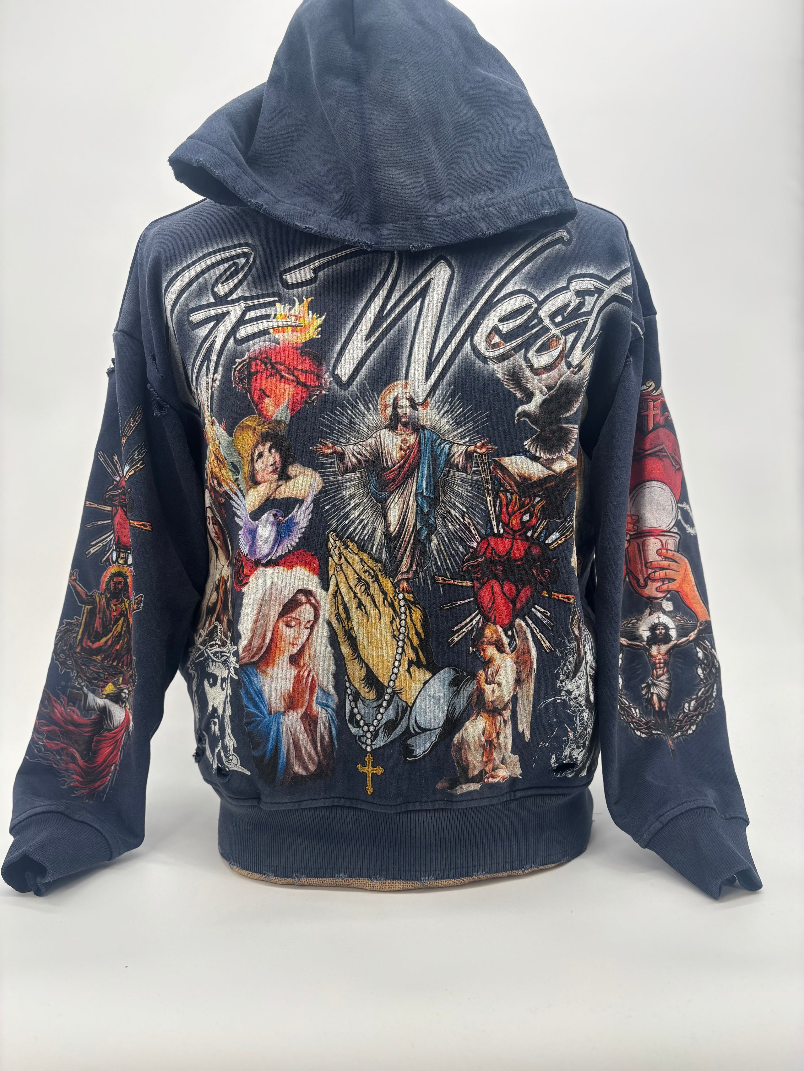 G West French Terry Hoodie Blue