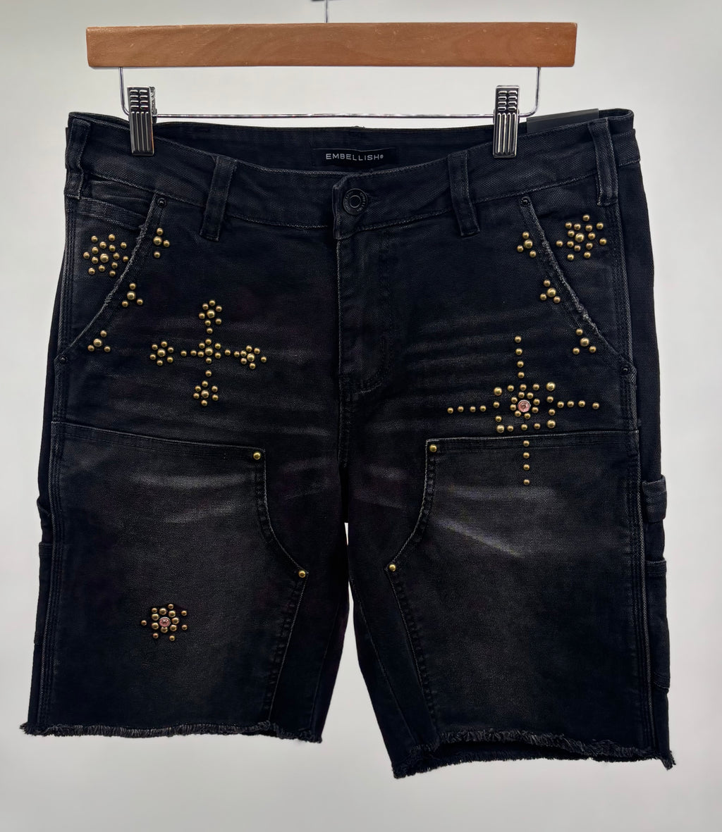 EMB Shadow Shorts Washed Blk