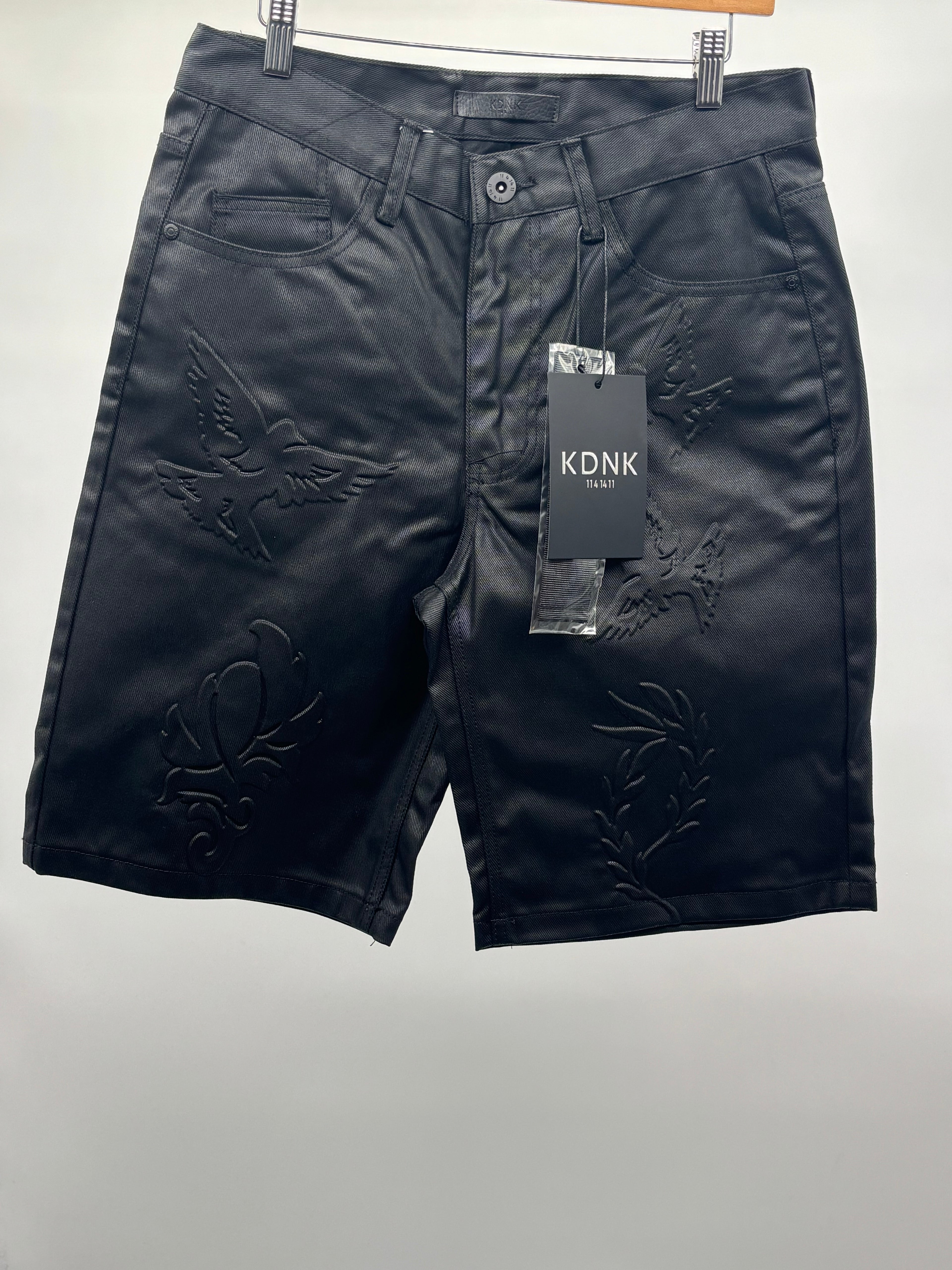KDNK 3D Embossed Shorts Blk