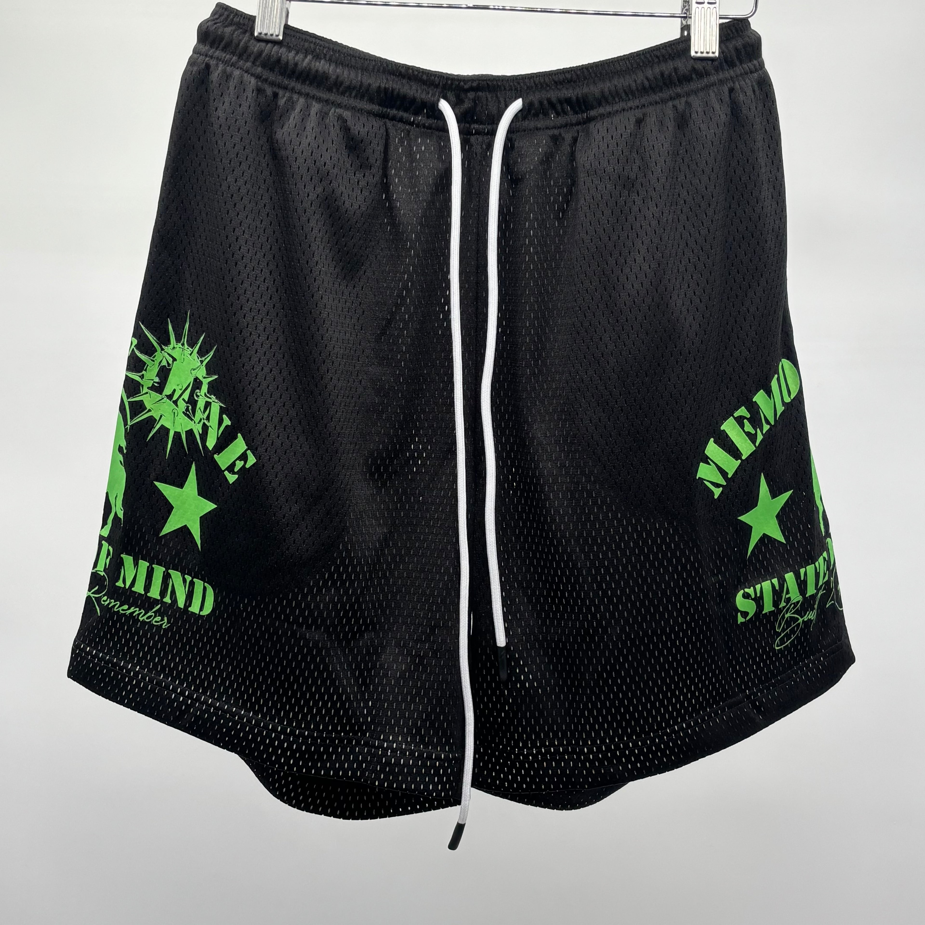 Memory Lane Mesh Double Layer Shorts Blk