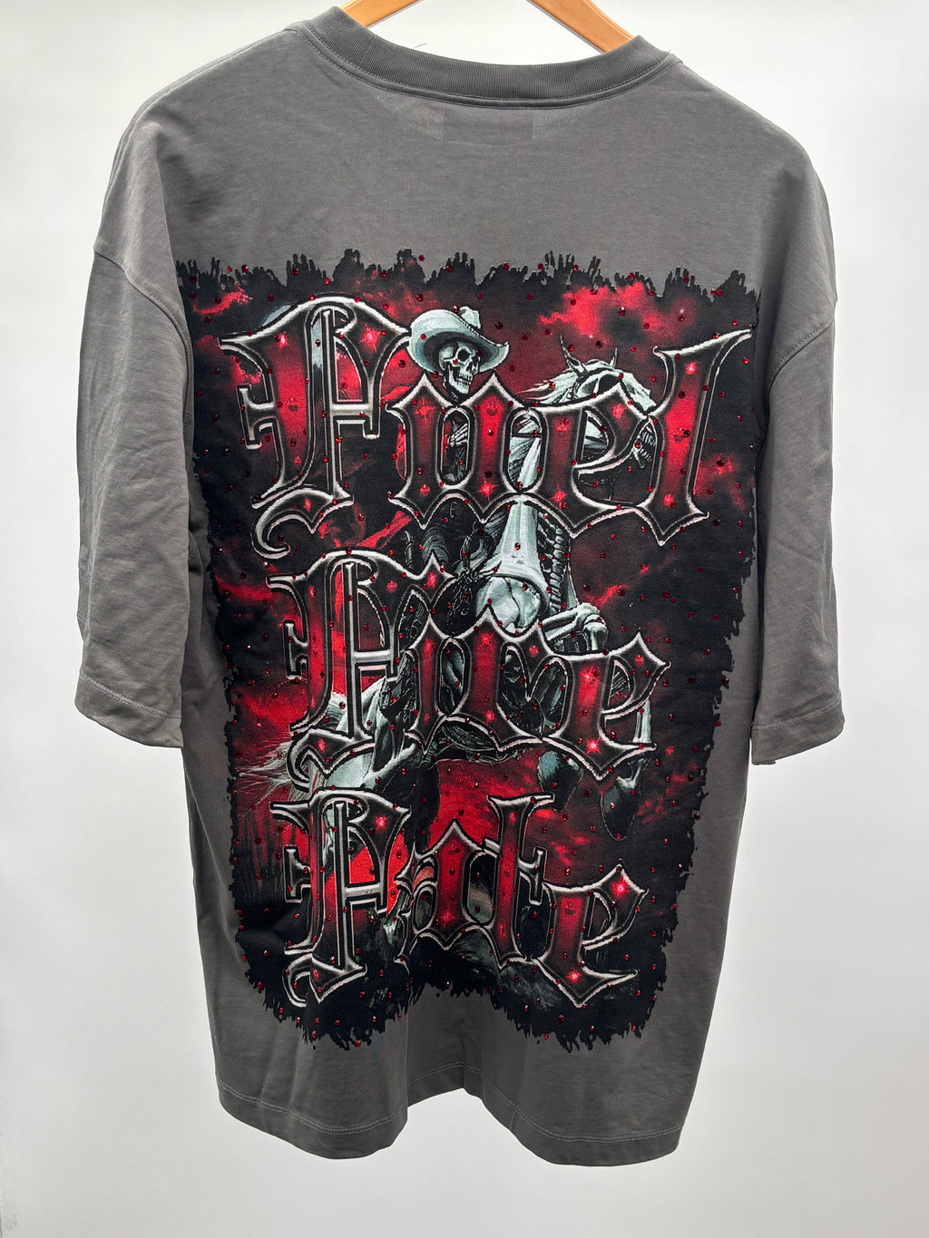 GWest Rider Of Flames Tee Charcoal