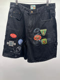 Dry Rot Dr Stamped Cargo Shorts Blk