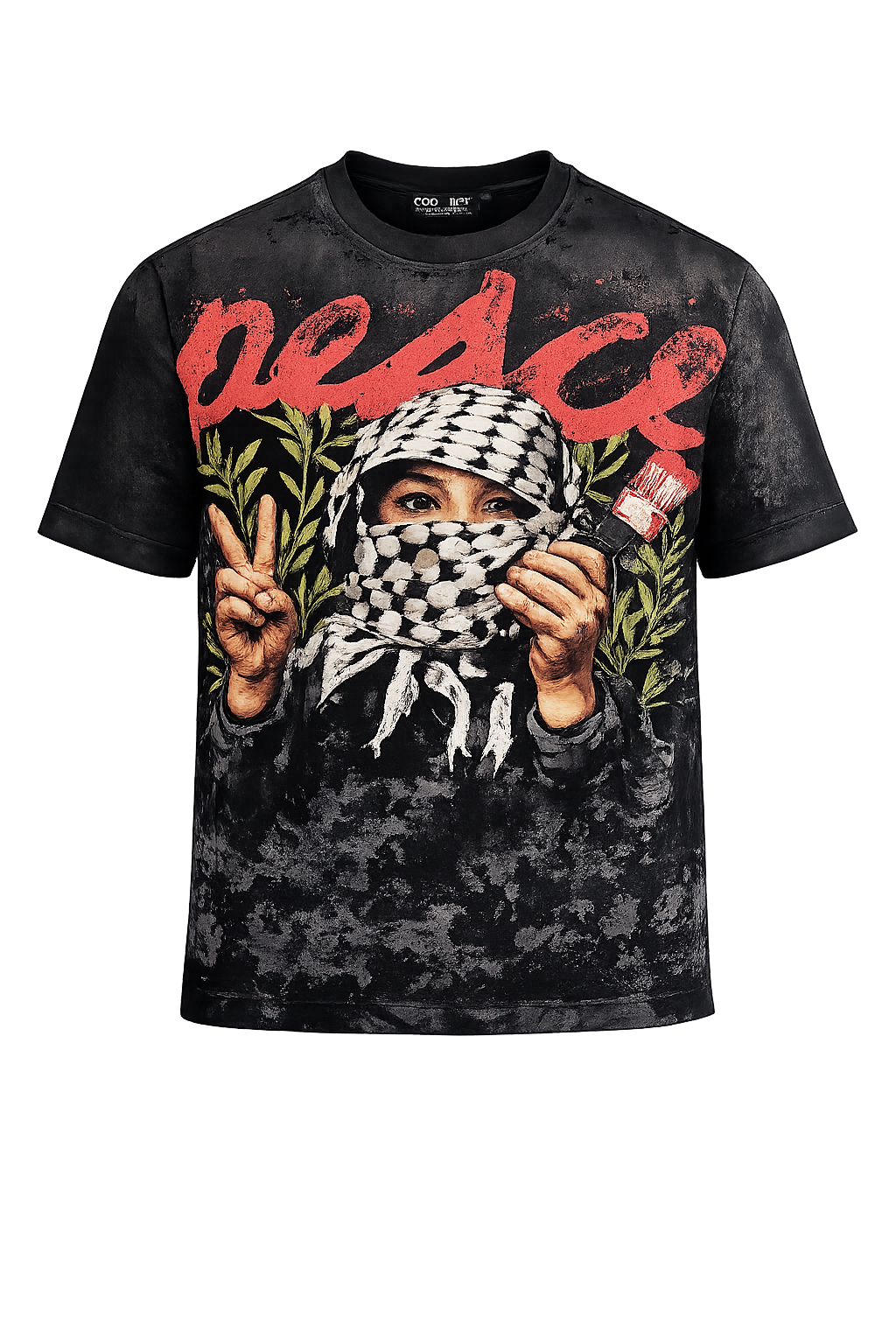 Concept LA Peace Tee Blk Wash