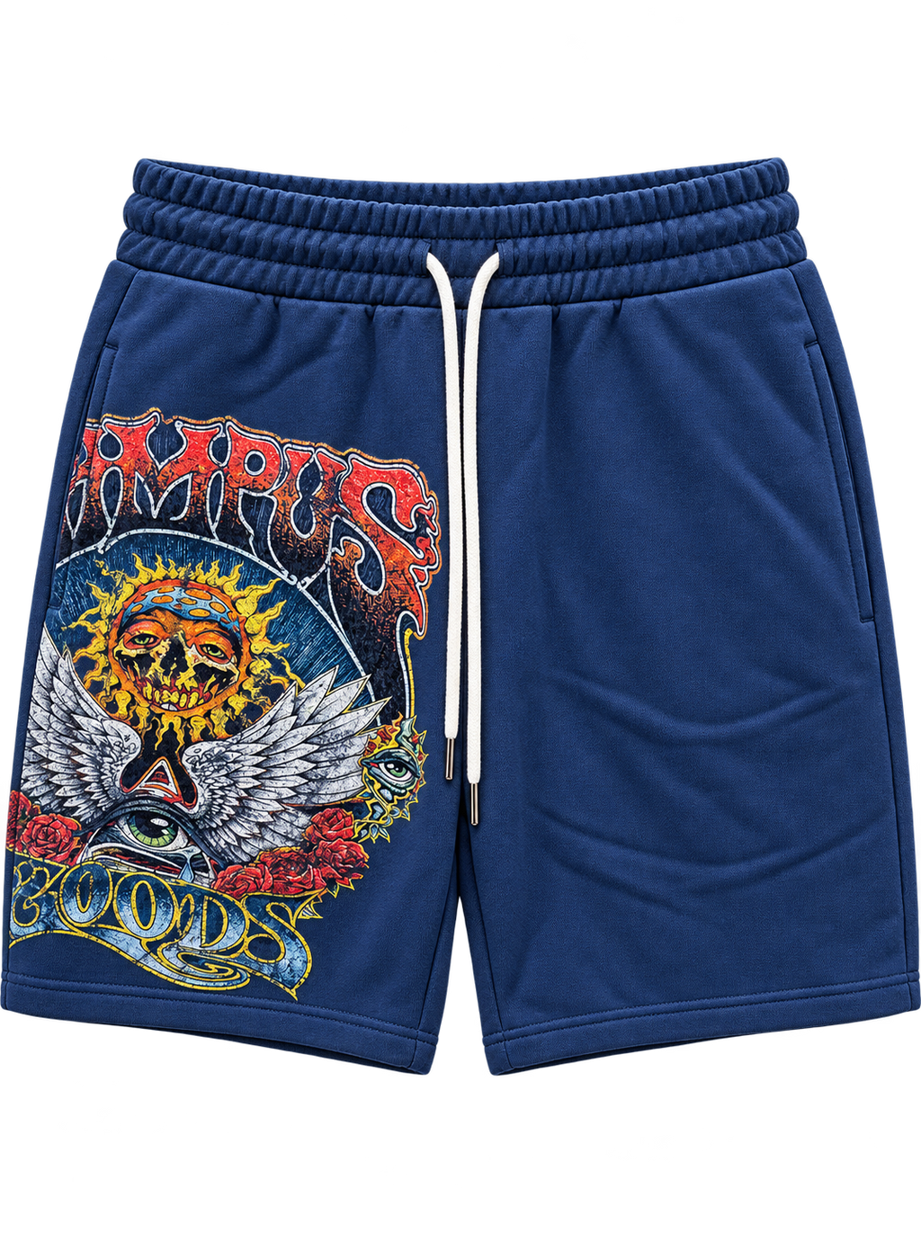 Campus Psychedelic Terry Shorts Blue