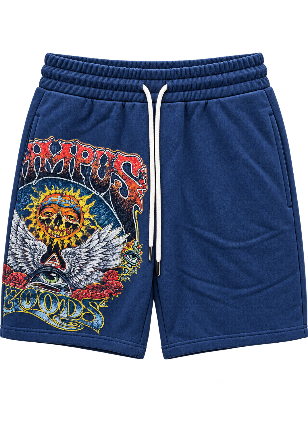 Campus Psychedelic Terry Shorts Blue