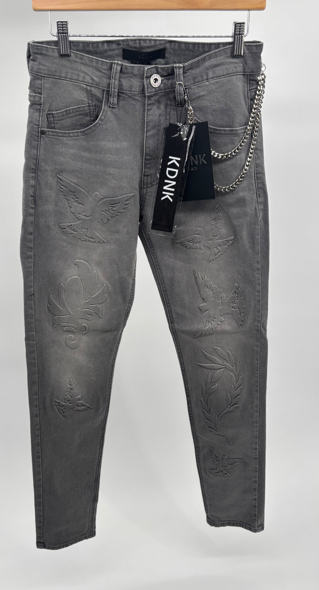 KDNK Grey 3D Print Pants