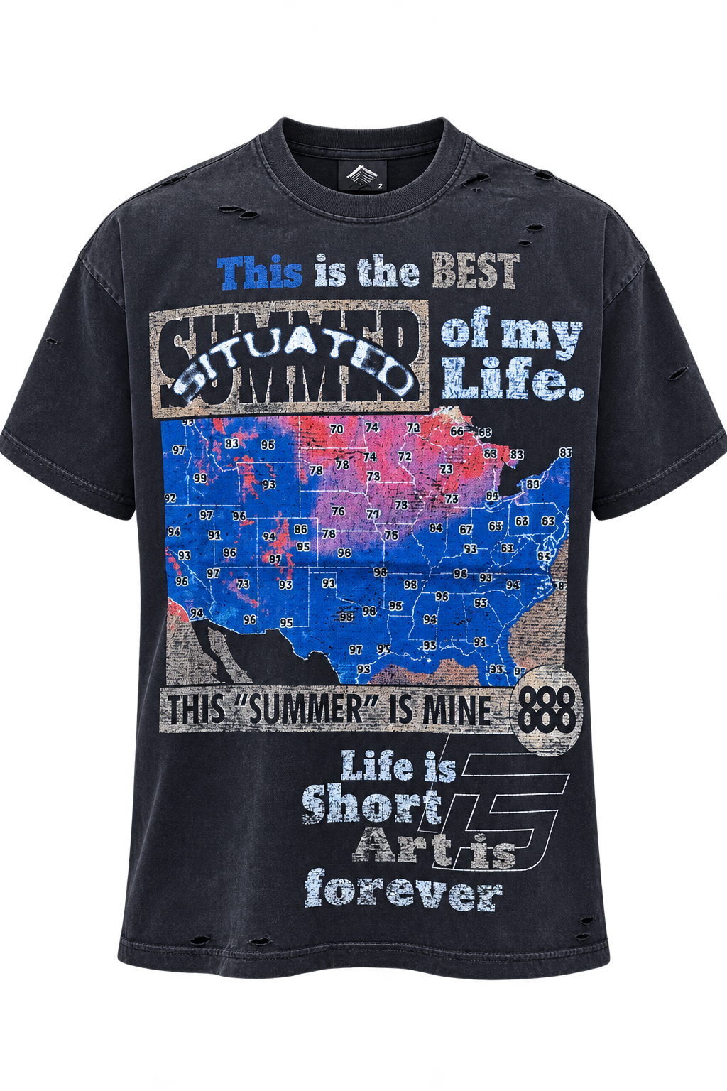 Forever Situated Summer Tee Blk