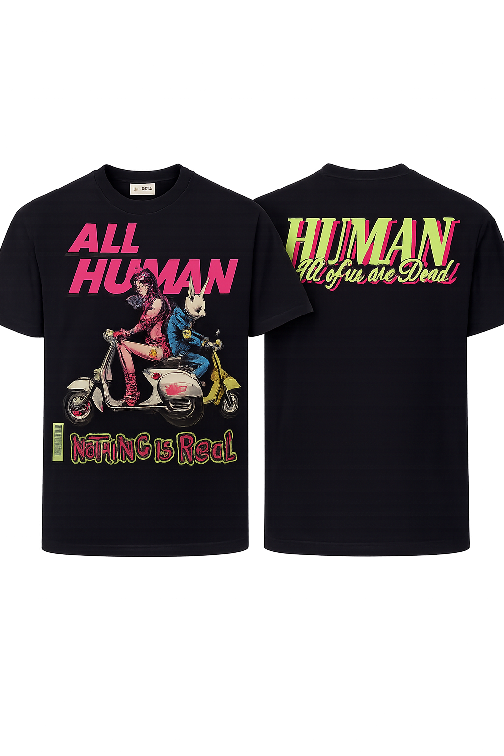 All Human Chasing Pu$$y Tee Blk
